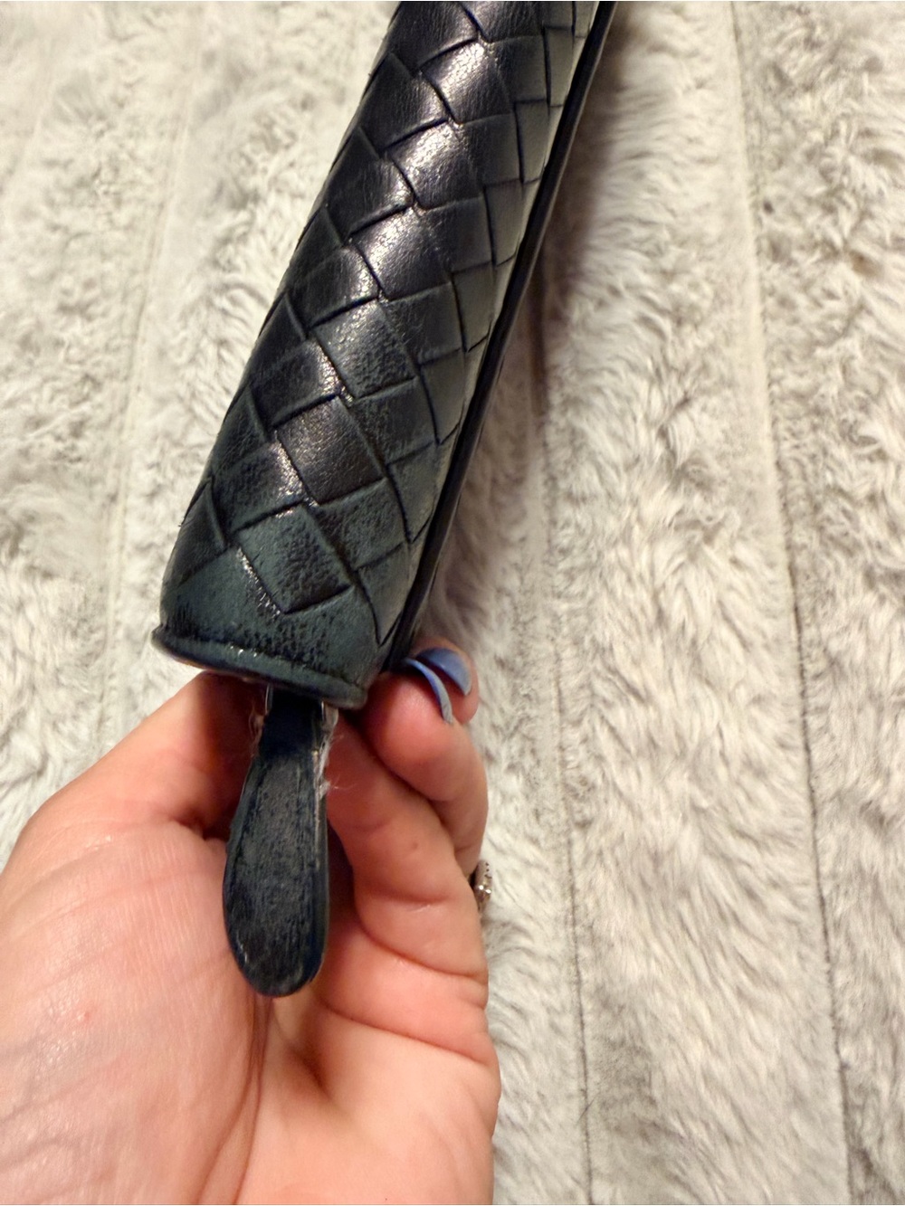 Bottega Veneta Black Intrecciato Woven Leather Wallet - Picture 7 of 11